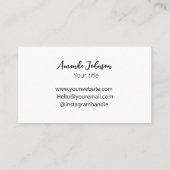 Minimale QR Code Online Visitekaartje met Logo (Achterkant)