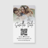 Minimale QR code paar foto opslaan van de datum ma (Voorkant)