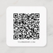 Minimale QR-code professionele sociale media Squar Vierkante Visitekaartje (Voorkant)