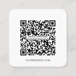 Minimale QR-code professionele sociale media Squar Vierkante Visitekaartje