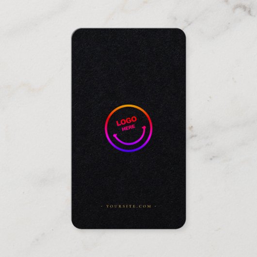 Minimale QR-code - Sociale professional Visitekaartje (Voorkant)