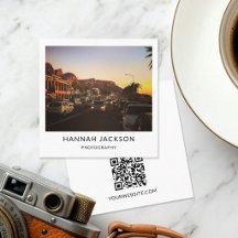 Minimale QR-code Vintage Fotograaf