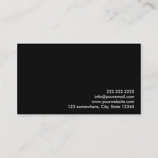 Minimale QR-code Vocalistisch Visitekaartje (Achterkant)