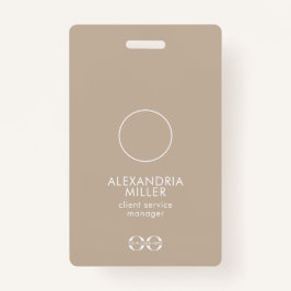 Minimale QR-code voor de foto's van medewerkers Badge