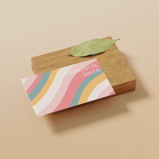 Minimale QR-code voor kleurengolven Visitekaartje