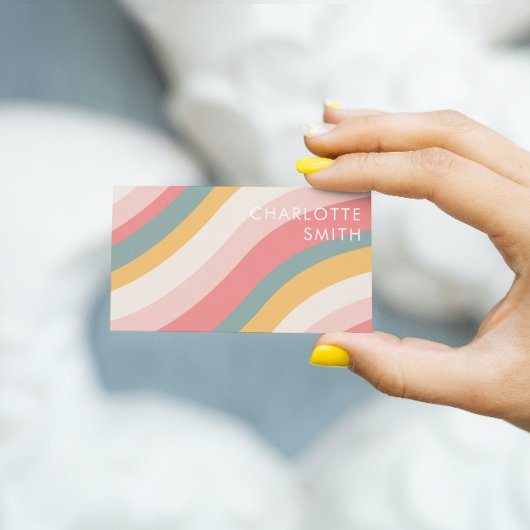 Minimale QR-code voor kleurengolven Visitekaartje