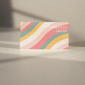 Minimale QR-code voor kleurengolven Visitekaartje