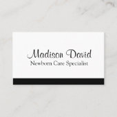 Minimale QR-code voor pasgeboren zorgspecialist Visitekaartje (Voorkant)