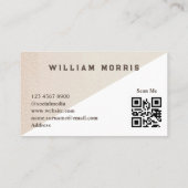 Minimale QR-code voor roos Visitekaartje (Achterkant)