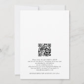 Minimale QR-code voor script, alle kleurhuwelijk Kaart (Achterkant)