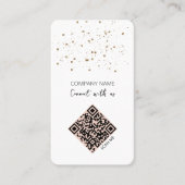 Minimale QR-code voor verbinding met ons Visitekaartje (Voorkant)