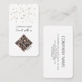 Minimale QR-code voor verbinding met ons Visitekaartje (Voorkant / Achterkant)