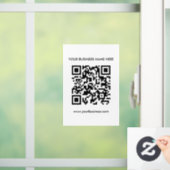 Minimale QR-code Zakelijk Raamsticker (Huis)