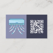 Minimale QR HVAC Visitekaartje (Voorkant)
