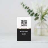 Minimale QR-Sjabloon voor classy-Visitekaartjes Visitekaartje (Staand voorkant)