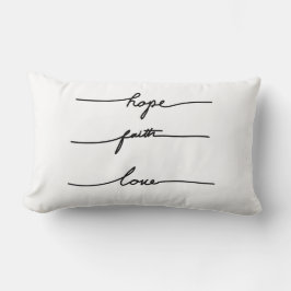 Minimale quote sticker-typografie, handgetekend ba kussen