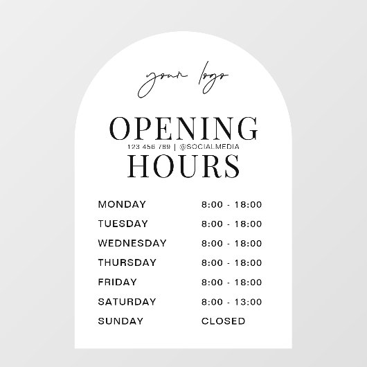 Minimale Raamsticker (Vel)