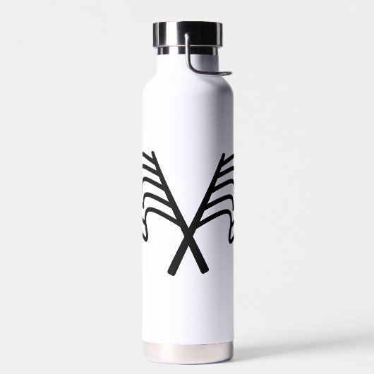 Minimale racevlag sport golvend waterfles (Links)