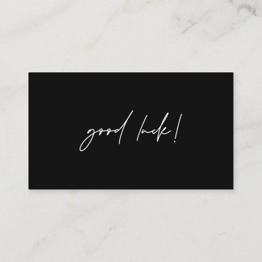 Minimale Raffle Ticket voor zwart-wit bedrijf (Achterkant)