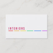 Minimale Rainbow-visitekaartjes Visitekaartje (Voorkant)