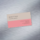 Minimale randapparatuur voor hoogwaardig Linen Magnetisch Visitekaartje (Voorbeeld)