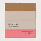 Minimale randapparatuur voor hoogwaardig Linen Visitekaartje (Buitenkant ongevouwen)