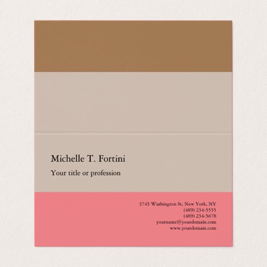 Minimale randapparatuur voor hoogwaardig Linen Visitekaartje (Buitenkant ongevouwen)