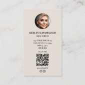 Minimale Realtor Key Hypotheek Makelaar Foto Zand Visitekaartje (Achterkant)