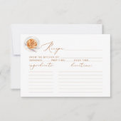 Minimale receptkaart voor vrijgezellenfeest met ko kaart (Voorkant)