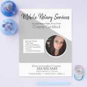 Minimale reclamebrochure voor mobiele services flyer (Enkel)