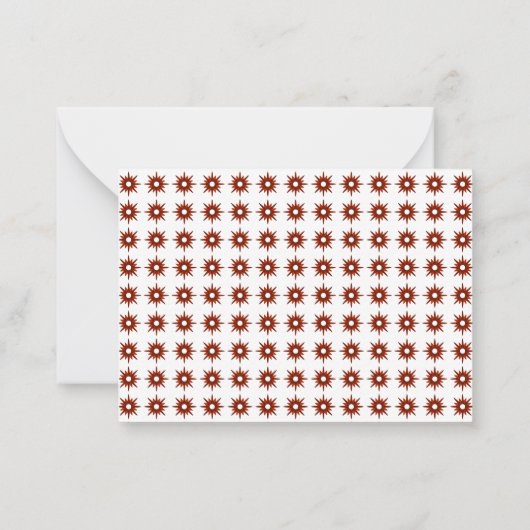 Minimale Red- en White Snowflake-budgetfoto Notitiekaartje (Achterkant)