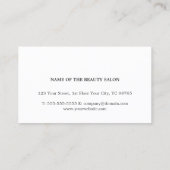 Minimale Red Faux Gold Scissors Hair Stylist Visitekaartje (Achterkant)