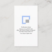 Minimale Red Lines Dot Structural Engineering Visitekaartje (Achterkant)