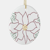 Minimale Red Poinsettia Ornament (Rechts)