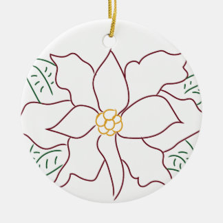 Minimale Red Poinsettia Ornament
