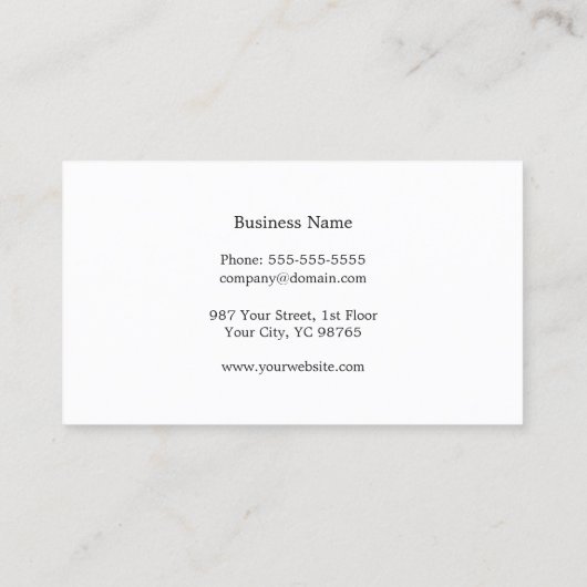 Minimale Red Striped Interior Designer Visitekaartje (Achterkant)