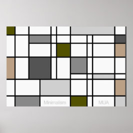 Minimale reflectie III Poster