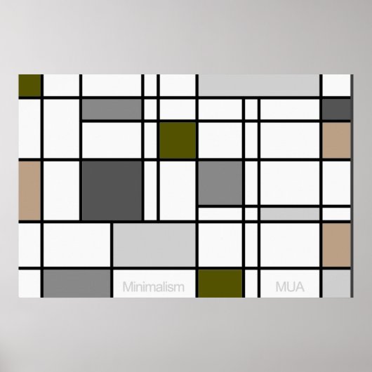 Minimale reflectie III Poster (Voorkant)