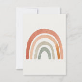 Minimale regenboog bedankt voor het baby shower ga (Achterkant)