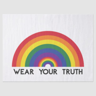 Minimale Regenboog Boog Moderne Kleurrijke Uitspra Tissuepapier