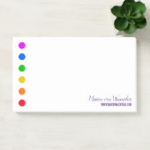 Minimale Regenboog Stippen Lijn Sjabloon Notities Post-it® Notes (Kantoor)