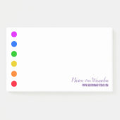Minimale Regenboog Stippen Lijn Sjabloon Notities Post-it® Notes (Voorkant)