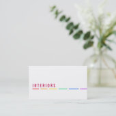 Minimale Regenboog visitekaartjes (Staand voorkant)
