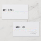 Minimale Regenboog visitekaartjes (Voorkant / Achterkant)