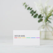 Minimale Regenboog visitekaartjes (Staand voorkant)