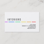 Minimale Regenboog visitekaartjes (Achterkant)