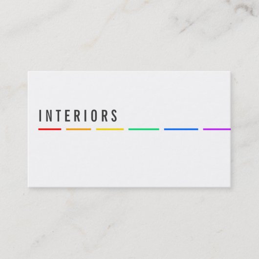 Minimale Regenboog visitekaartjes (Voorkant)