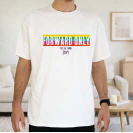 Minimale Regenboog Vooruitgang Afstudeer Shirt