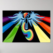 Minimale regenboogas poster (Voorkant)