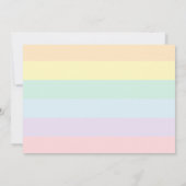 Minimale regenbooggengeslachtsneutraal Oh Baby sho Kaart (Achterkant)